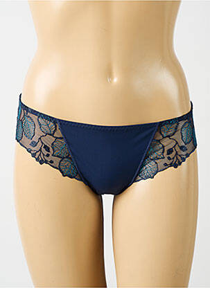 Shorty effet matière satinée bleu SIMONE PERELE femme