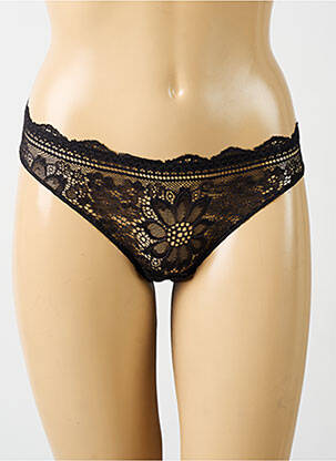 Culotte effet matière satinée noir SIMONE PERELE femme