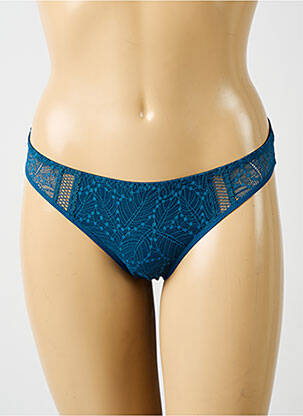Culotte effet matière satinée bleu SIMONE PERELE femme