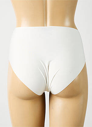 Culotte haute effet matière satinée blanc SIMONE PERELE femme