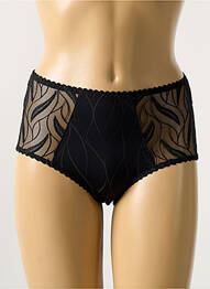 Shorty effet matière satinée noir LOUISA BRACQ femme