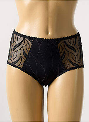 Shorty effet matière satinée noir LOUISA BRACQ femme
