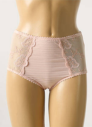 Culotte haute légère et transparente rose LOUISA BRACQ femme