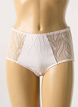 Shorty effet matière satinée rose LOUISA BRACQ femme