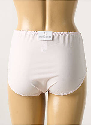 Shorty effet matière satinée rose LOUISA BRACQ femme