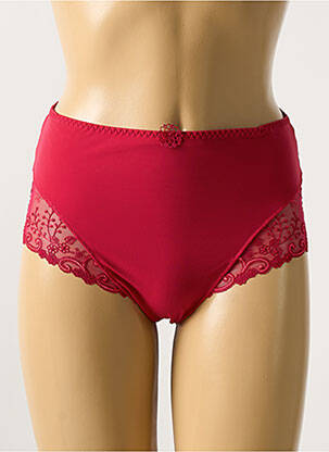 Shorty effet matière satinée rouge SIMONE PERELE femme