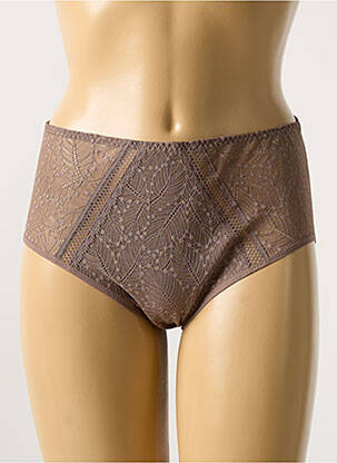 Shorty tissage dentelle marron SIMONE PERELE femme