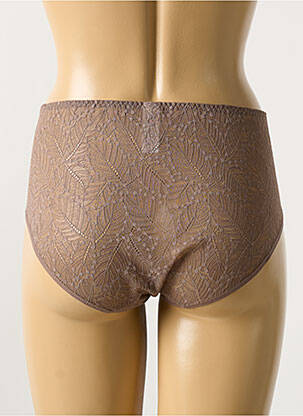 Shorty tissage dentelle marron SIMONE PERELE femme