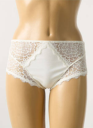Shorty effet matière satinée blanc SIMONE PERELE femme
