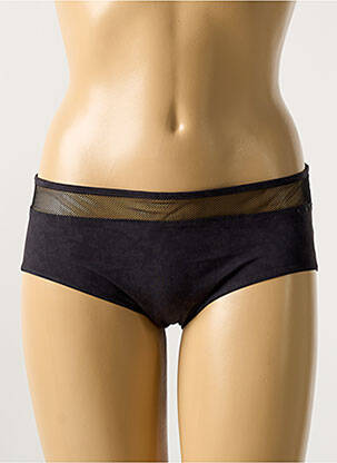 Shorty effet matière satinée noir MARIE JO femme