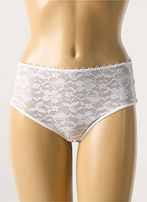 Shorty tissage dentelle blanc MAISON LEJABY femme
