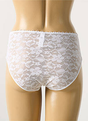 Shorty tissage dentelle blanc MAISON LEJABY femme