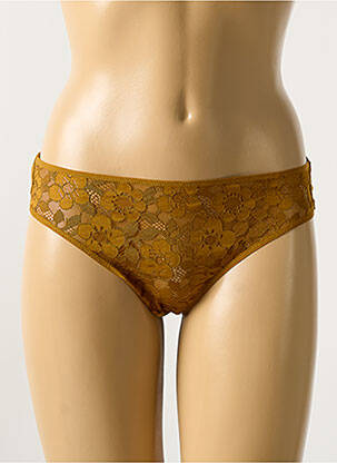 Culotte tissage dentelle marron SIMONE PERELE femme