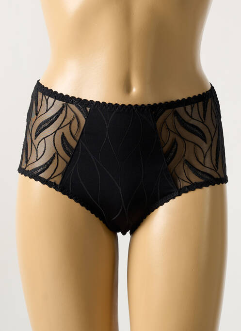 Shorty effet matière satinée noir LOUISA BRACQ femme