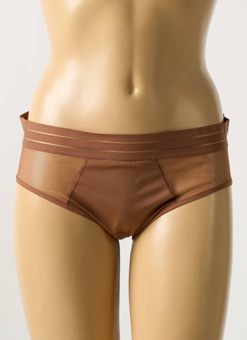 Shorty marron MAISON LEJABY pour femme