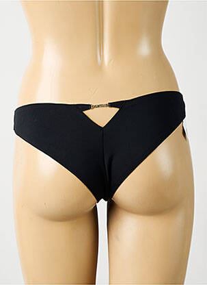 Tanga effet matière satinée noir CHANTELLE femme