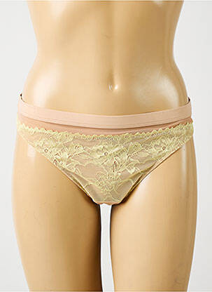 String effet matière satinée beige MEY femme