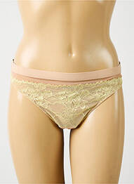 String effet matière satinée beige MEY femme