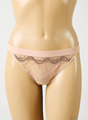 String tissage dentelle beige CHANTELLE femme