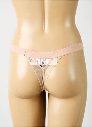 String tissage dentelle beige CHANTELLE femme