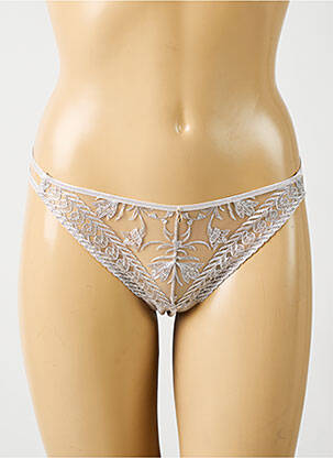 String tissage dentelle gris AUBADE femme