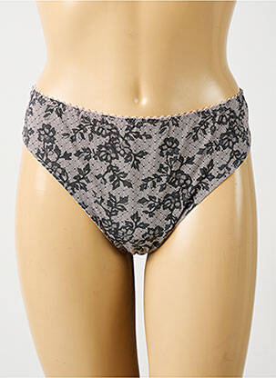 String broderie ruban gris PRIMA DONNA femme