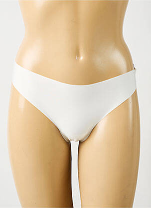 String effet matière satinée blanc SIMONE PERELE femme