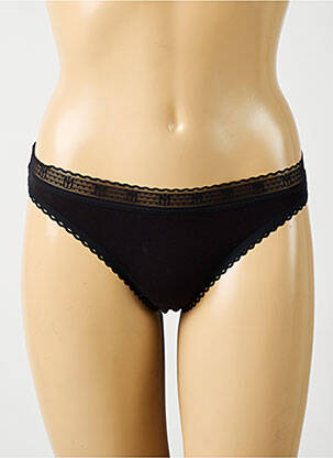 String stretch noir MAISON LEJABY femme