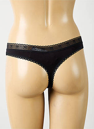 String stretch noir MAISON LEJABY femme