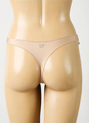 String effet matière satinée beige SIMONE PERELE femme