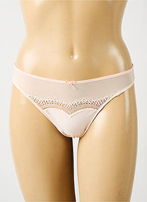 String broderie ruban rose MARIE JO femme