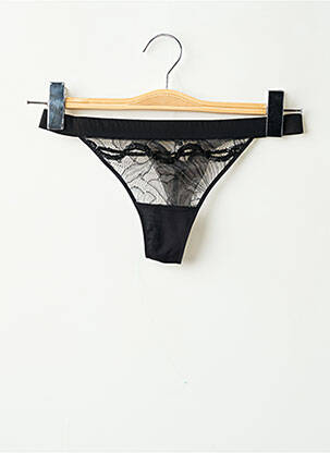 String tissage dentelle noir CHANTELLE femme
