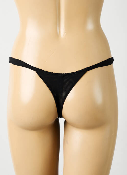 Tanga noir AMBRA pour femme