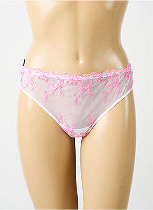 String broderie rose AMBRA femme