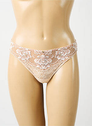 String broderie beige AUBADE femme
