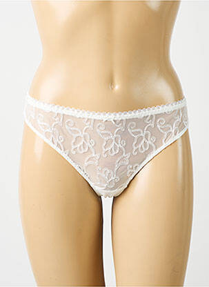 String broderie ruban blanc AUBADE femme