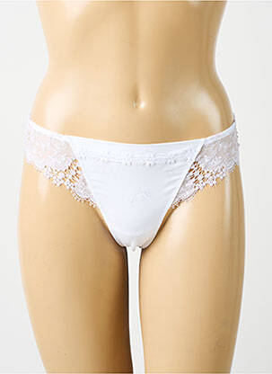 String effet matière satinée blanc SIMONE PERELE femme