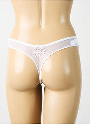 String effet matière satinée blanc SIMONE PERELE femme