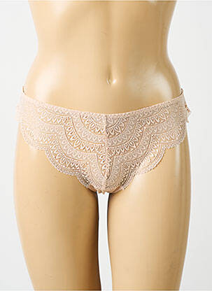 Tanga légère et transparente beige SIMONE PERELE femme