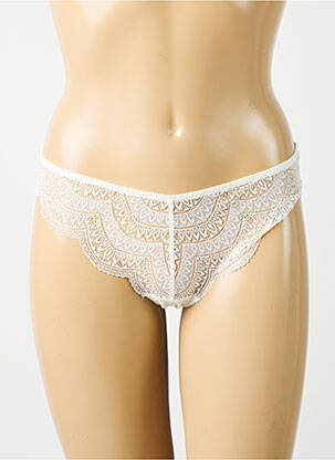 Tanga légère et transparente blanc SIMONE PERELE femme