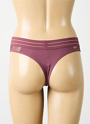 String effet matière satinée violet MAISON LEJABY femme