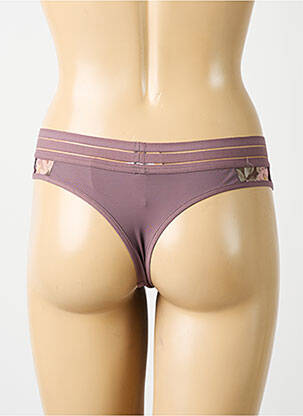 String effet matière satinée violet clair MAISON LEJABY femme