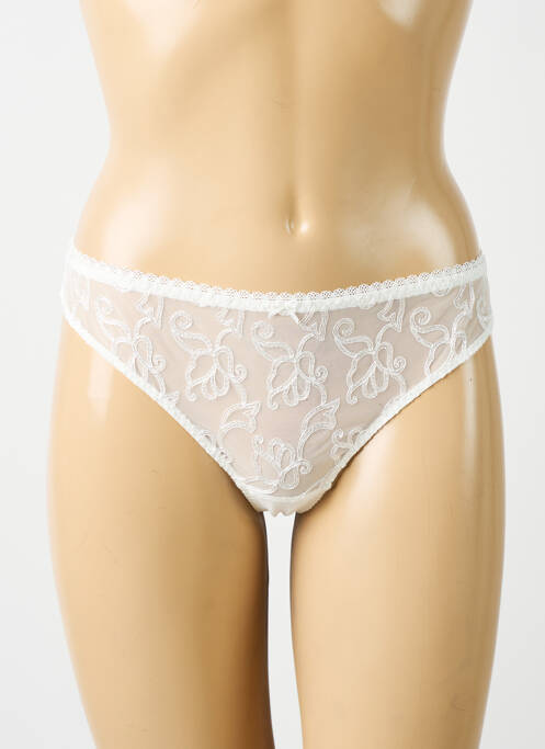 String broderie ruban blanc AUBADE femme