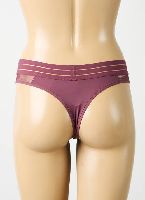 String effet matière satinée violet MAISON LEJABY femme