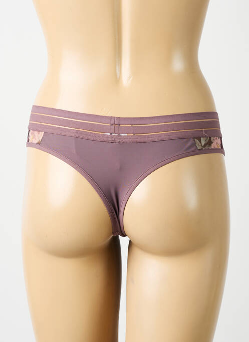 String effet matière satinée violet clair MAISON LEJABY femme