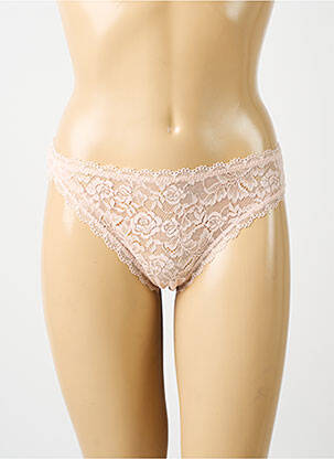 Tanga tissage dentelle chair AUBABE femme