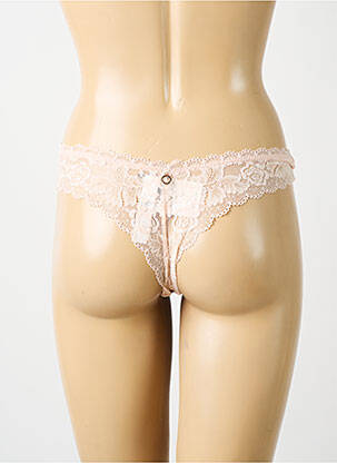 Tanga tissage dentelle chair AUBABE femme