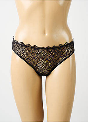 Tanga tissage dentelle noir SIMONE PERELE femme
