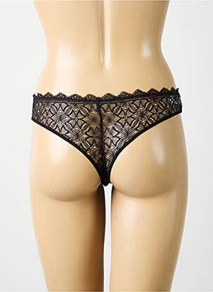 Tanga tissage dentelle noir SIMONE PERELE femme