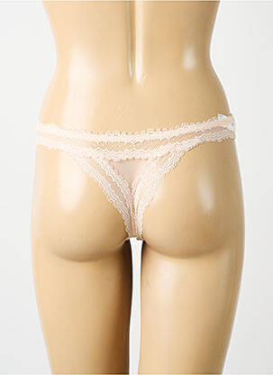 String effet matière satinée beige SIMONE PERELE femme